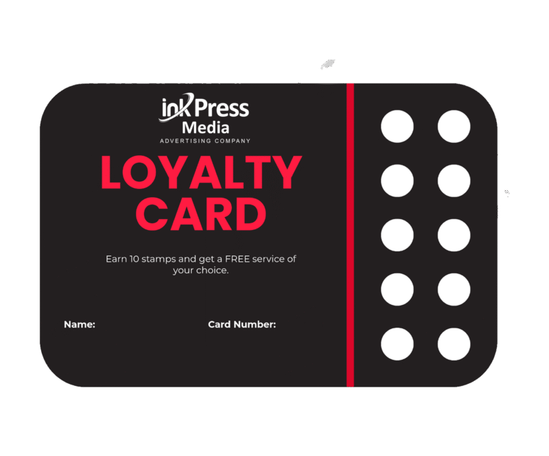 Custom Loyalty Card Printing – dtflex.shop Build customer loyalty and boost repeat business with custom-designed loyalty cards from dtflex.shop. Perfect for cafes, salons, retail shops, gyms, and service providers — our cards are printed with high-quality finishes and tailored to your brand. ✅ Available in PVC or premium card stock ✅ Standard credit card size (custom sizes available) ✅ Punch, stamp, or barcode/QR code design ✅ Single or double-sided print ✅ Great for promotions, rewards & customer retention Keep customers coming back — print your loyalty cards at dtflex.shop
